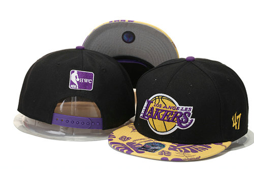 Los Angeles Lakers Snapback Black Hat 2 GS 0620